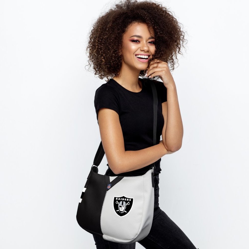 NFL Las Vegas Raiders Pebble Split Hobo Bag - Picture 2 of 2
